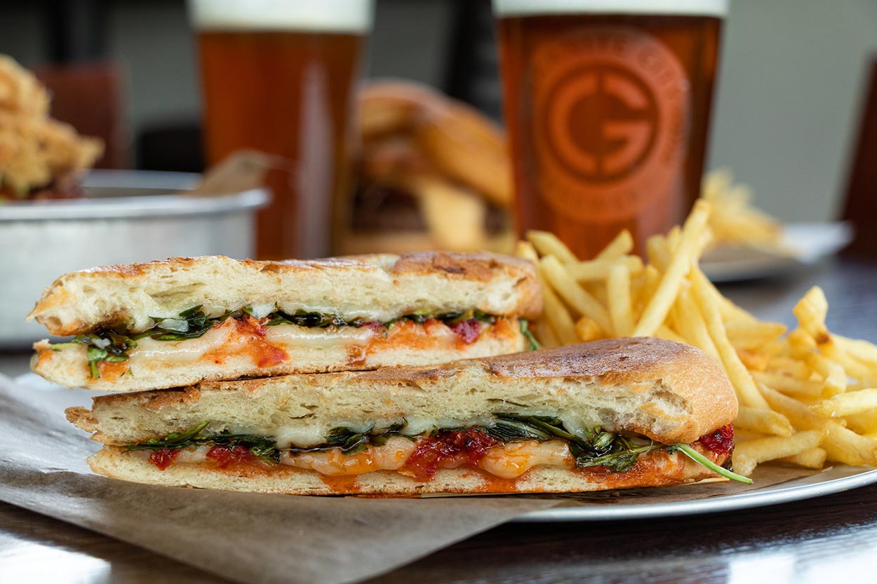 Pressed Caprese Grilled Cheese
